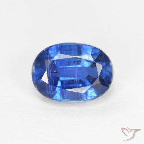 1.31ct Natürlicher tiefblau Kyanit, Oval, SI