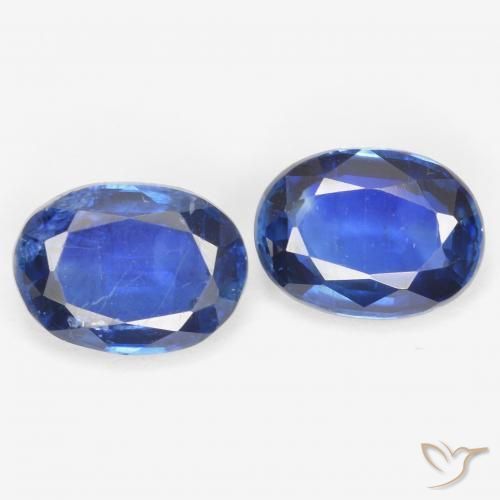 1.99 ct natürliche tiefblau Kyanit-Edelsteine, Oval, SI