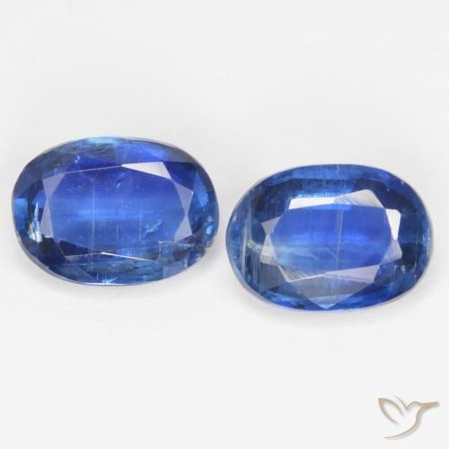 1.97 ct natürliche dunkelblau Kyanit-Edelsteine, Oval Schliff, SI