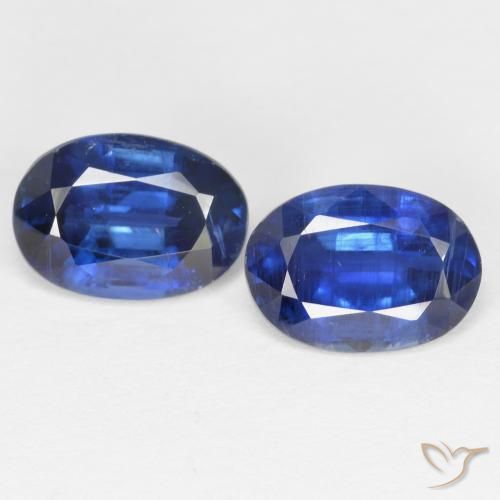 1.85ctw Natürlicher dunkelblau Kyanit, Oval, SI