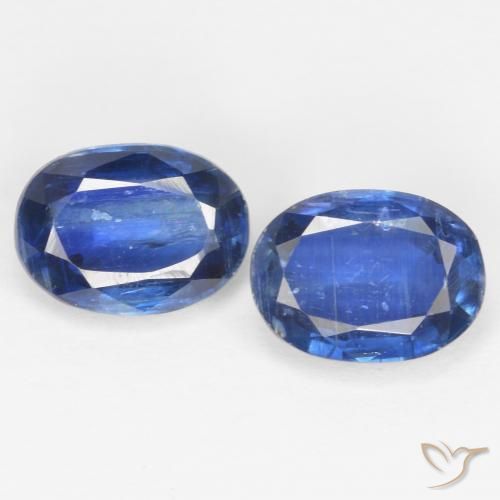 2.22ctw Natürlicher tiefblau Kyanit, Oval, SI