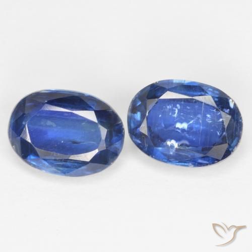 2.22 ct natürliche tiefblau Kyanit-Edelsteine, Oval, SI