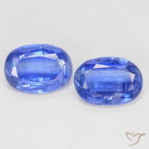 2.07ctw Natürlicher Helles Marineblau Kyanit, Oval, SI