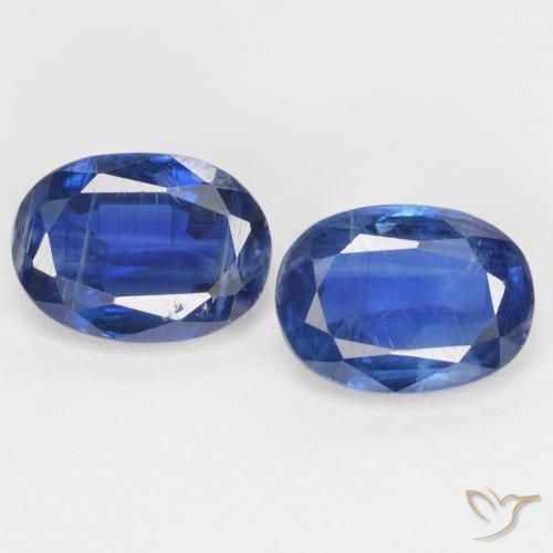 2.11ctw Natürlicher dunkelblau Kyanit, Oval, SI