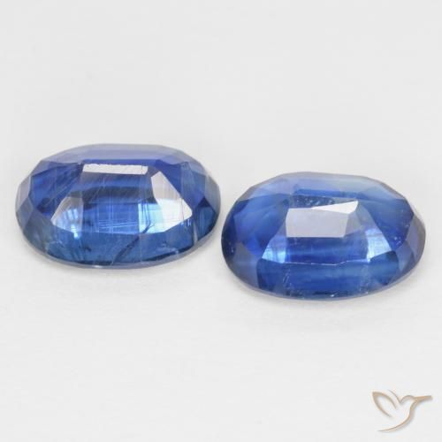 2.11 ct natürliche dunkelblau Kyanit-Edelsteine, Oval, SI