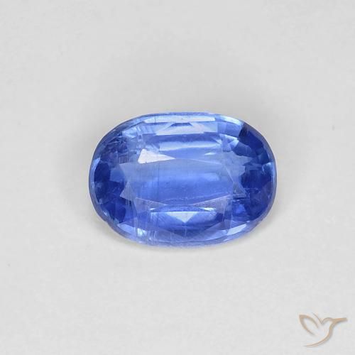 0.84ct Natürlicher Mittleres Marineblau Kyanit, Oval, VS