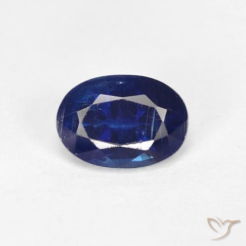 0.97ct Natürlicher Navy blau Kyanit, Oval, VS