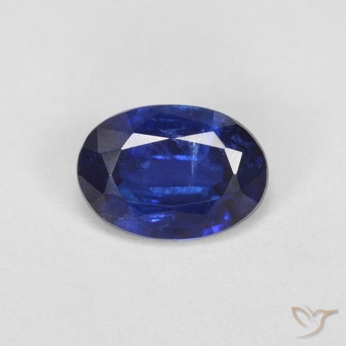 0.88ct Natürlicher Intensives Marineblau Kyanit, Oval, VS-SI