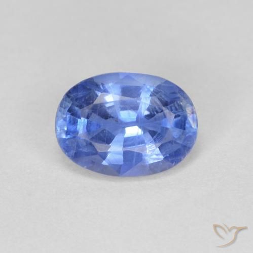 0.89ct Natürlicher hellblau Kyanit, Oval, VS, Photo A