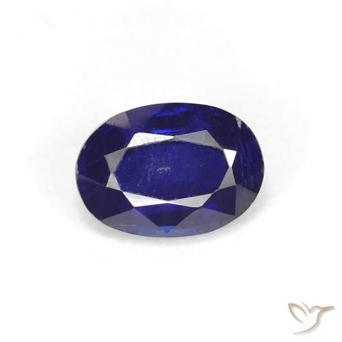 0.99ct Natürlicher dunkelblau Kyanit, Oval, VS