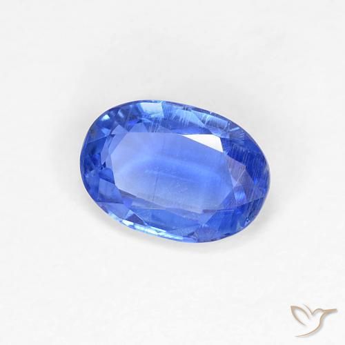 9,17 ctw natürlicher Tiefes Azurblau Kyanit, Oval, VS