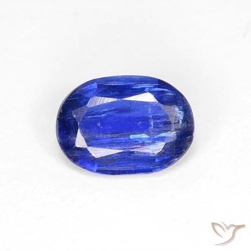 0.83ct Natürlicher tiefblau Kyanit, Oval, SI