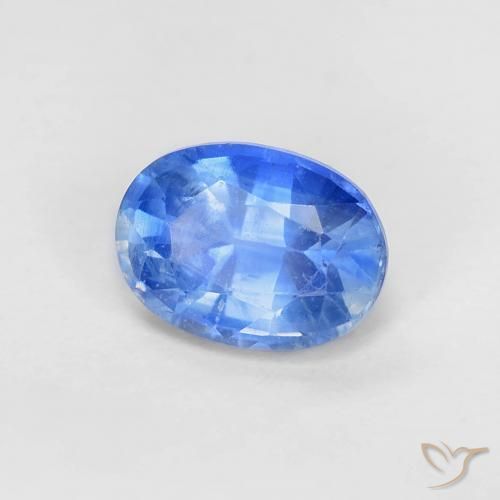 9,17 ctw natürlicher Tiefes Azurblau Kyanit, Oval, VS