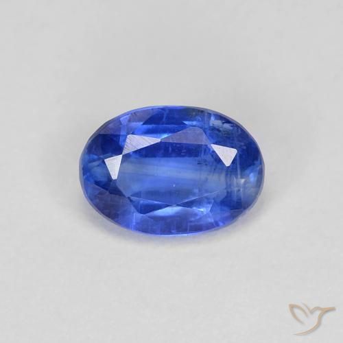 0.99ct Natürlicher tiefblau Kyanit, Oval, SI