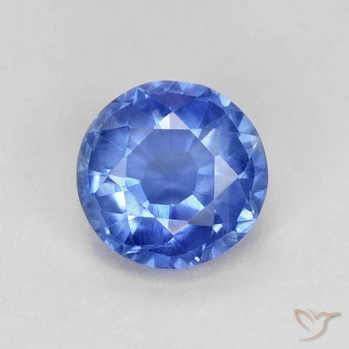 1,06 ctw natürlicher blauer Disthen, Rundschliff, VS-SI