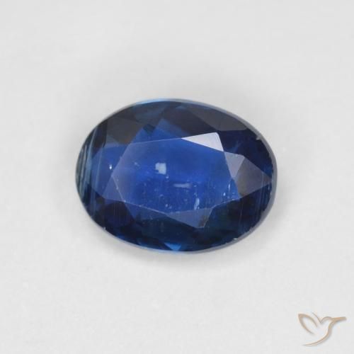 1.39ct Natürlicher Navy blau Kyanit, Oval, VS-SI