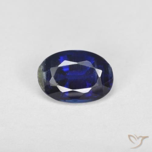 0.99ct Natürlicher Sehr tiefes Blau Kyanit, Oval, VS-SI