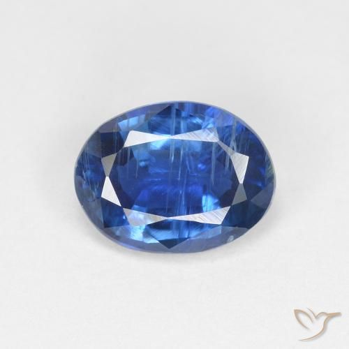 1.52ct Natürlicher Helles Marineblau Kyanit, Oval, VS-SI