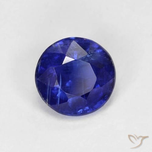0.97ct Natürlicher dunkelblau Kyanit, Runden, SI
