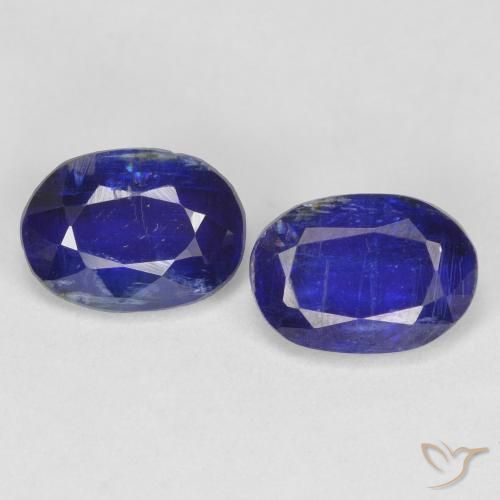 2.02ctw Natürlicher Intensives Marineblau Kyanit, Oval, SI