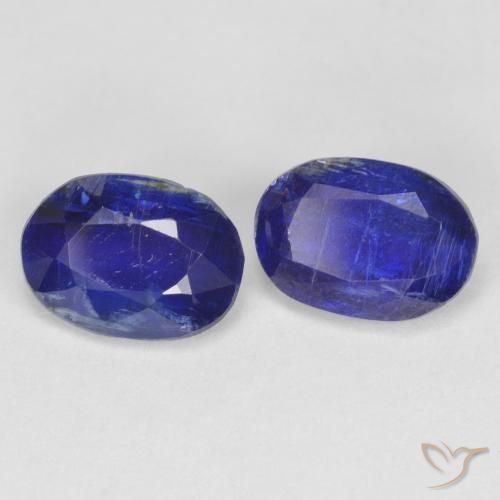 2.02 ct natürliche Intensives Marineblau Kyanit-Edelsteine, Oval, SI