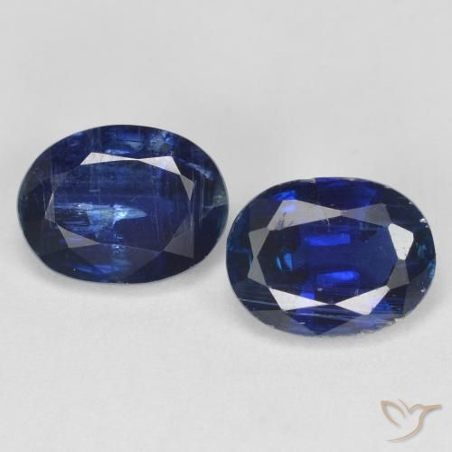 3.20ctw Natürlicher Navy blau Kyanit, Oval, SI