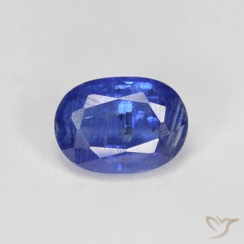 1.44ct Natürlicher tiefblau Kyanit, Oval, SI