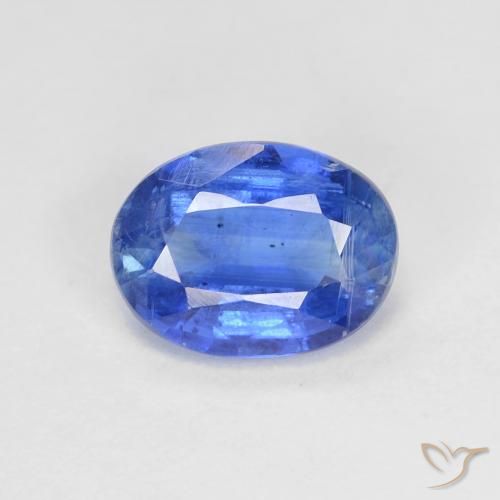 1.54ct Natürlicher Tiefes Azurblau Kyanit, Oval, VS-SI