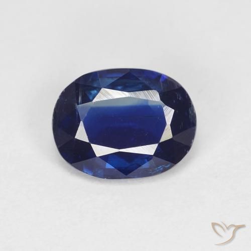 1.39ct Natürlicher Navy blau Kyanit, Oval, VS-SI