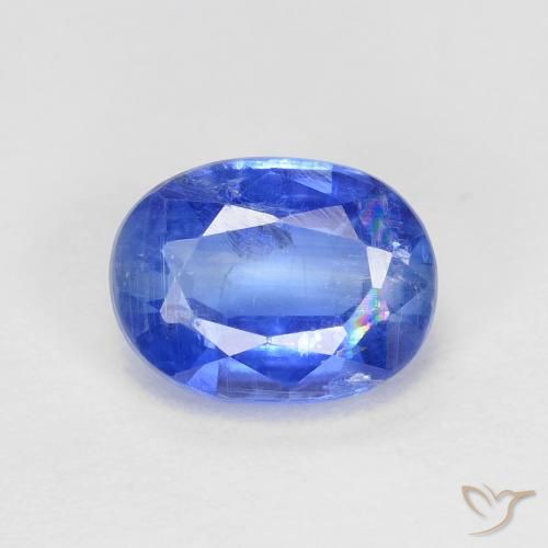 1.81ct Natürlicher Tiefes Azurblau Kyanit, Oval, VS-SI