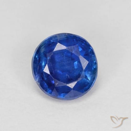 1.03ct Natürlicher Helles Marineblau Kyanit, Runden, VS-SI