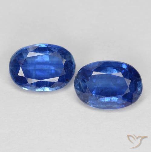 2.08ctw Natürlicher tiefblau Kyanit, Oval, VS-SI