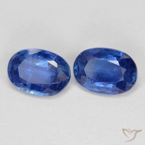 2.08 ct natürliche tiefblau Kyanit-Edelsteine, Oval, VS-SI