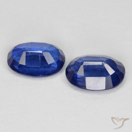 2.08 ct natürliche tiefblau Kyanit-Edelsteine, Oval, VS-SI