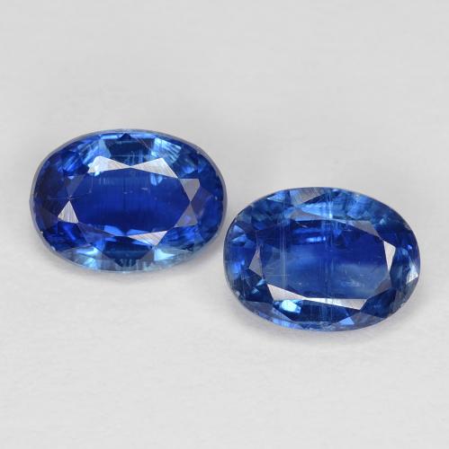 2.09 ct natürliche tiefblau Kyanit-Edelsteine, Oval Schliff, VS-SI