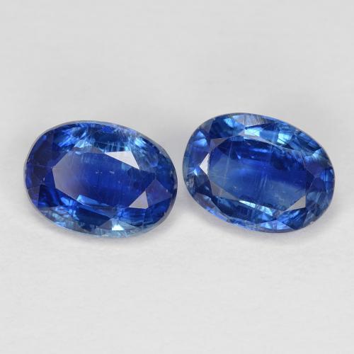 2.09 ct natürliche tiefblau Kyanit-Edelsteine, Oval Schliff, VS-SI