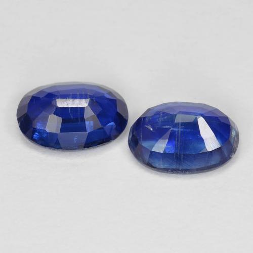 2.09 ct natürliche tiefblau Kyanit-Edelsteine, Oval Schliff, VS-SI