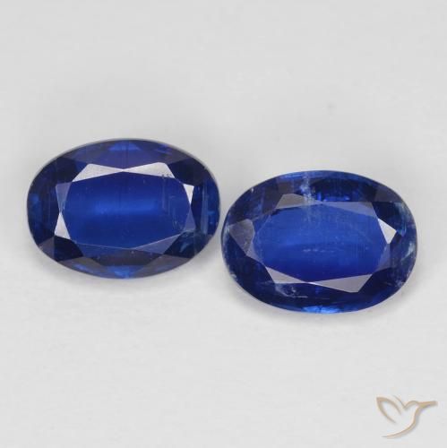 1.88ctw Natürlicher tiefblau Kyanit, Oval, VS