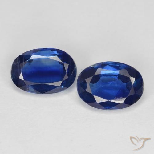1.95ctw Natürlicher tiefblau Kyanit, Oval, VS-SI