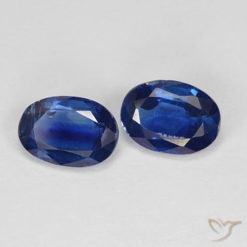 1.95 ct natürliche tiefblau Kyanit-Edelsteine, Oval, VS-SI