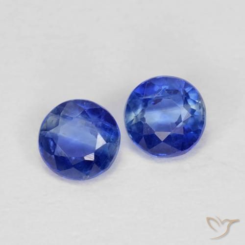 0.56 ct natürliche Navy blau Kyanit-Edelsteine, Runden, VS