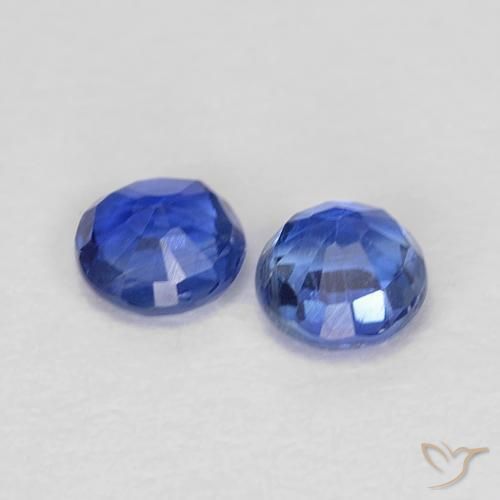 0.56 ct natürliche Navy blau Kyanit-Edelsteine, Runden, VS