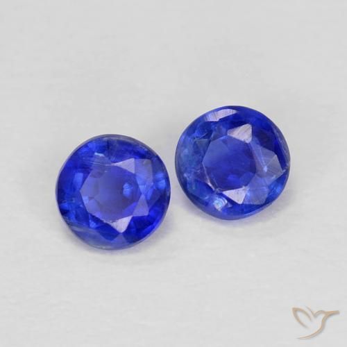 0.46 ct natürliche Navy blau Kyanit-Edelsteine, Runden, VS