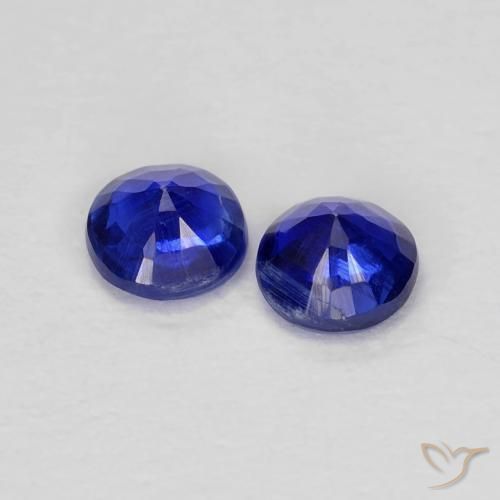 0.46 ct natürliche Navy blau Kyanit-Edelsteine, Runden, VS