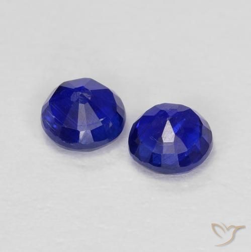 0.56 ct natürliche dunkelblau Kyanit-Edelsteine, Runden, VS
