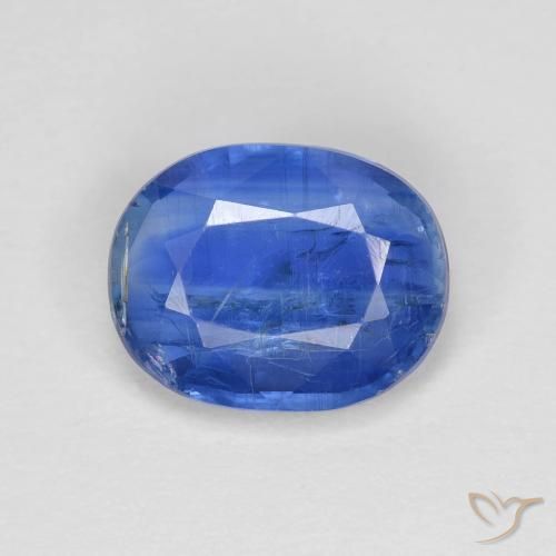 2.92ct Natürlicher Tiefes Azurblau Kyanit, Oval, VS-SI