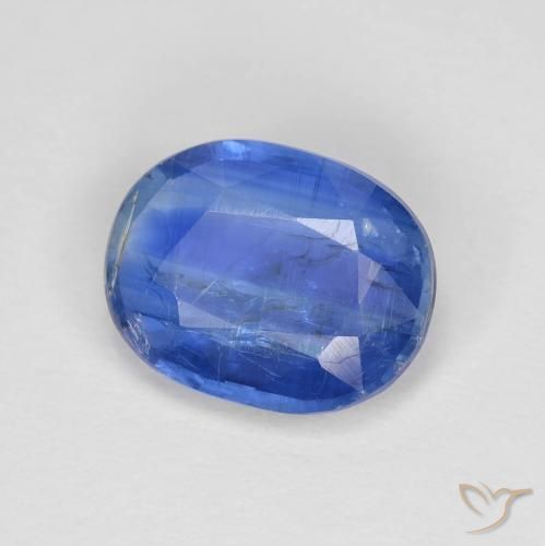 9,17 ctw natürlicher Tiefes Azurblau Kyanit, Oval, VS-SI