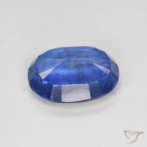 9,17 ctw natürlicher Tiefes Azurblau Kyanit, Oval, VS-SI