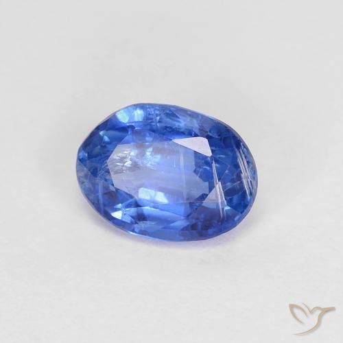 9,17 ctw natürlicher Tiefes Azurblau Kyanit, Oval, SI