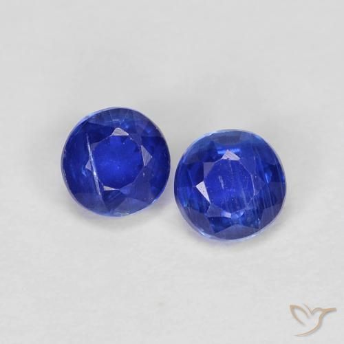 0.58ctw Natürlicher Navy blau Kyanit, Runden, VS